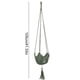 thumbnail image 3 of Cesta colgante tejida | Soporte de malla para plantas con cordón | Macetero de macramé hecho a mano para uso interior y exterior | Soporte para macetas para la decoración de la sala de estar, 3 of 6