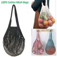 thumbnail image 5 of MODANU Mesh Bags Cotton Mesh Grocery Bags Net Cotton String Shopping Bag Tote Pack of 3, 5 of 10