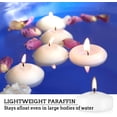 thumbnail image 4 of Paquete de 50 velas flotantes blancas de 5 cm de diámetro - CLTNIKET, 4 of 9