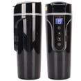 thumbnail image 1 of Hervidor Eléctrico de Vije, Taza de Calefacción de Automóvil 96W Acero inoxidable Y PC 12V 24V Negro para Regalo, 1 of 7