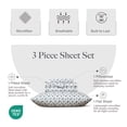 thumbnail image 4 of Modern Threads 3-Piece Sweet Rose Blue Printed Microfiber Adult Sheet Set, Twin, 4 of 21