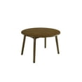 thumbnail image 4 of Home Design Kitty Drop Leaf Dining Table with Round Top and Curved Edges, Solid Wood, Space-Saving Design, Modern Style, Durable Construction, Easy Assembly, Brown, 4 of 7