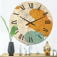 thumbnail image 2 of Designart 'Beautiful Woman Portrait With One Line Drawing' Modern Wood Wall Clock, 2 of 5