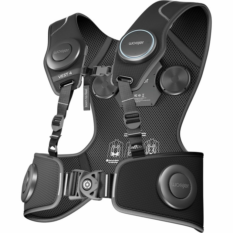 Woojer High-Fidelity Haptic Vest 4, for VR, Games, Music, Movies