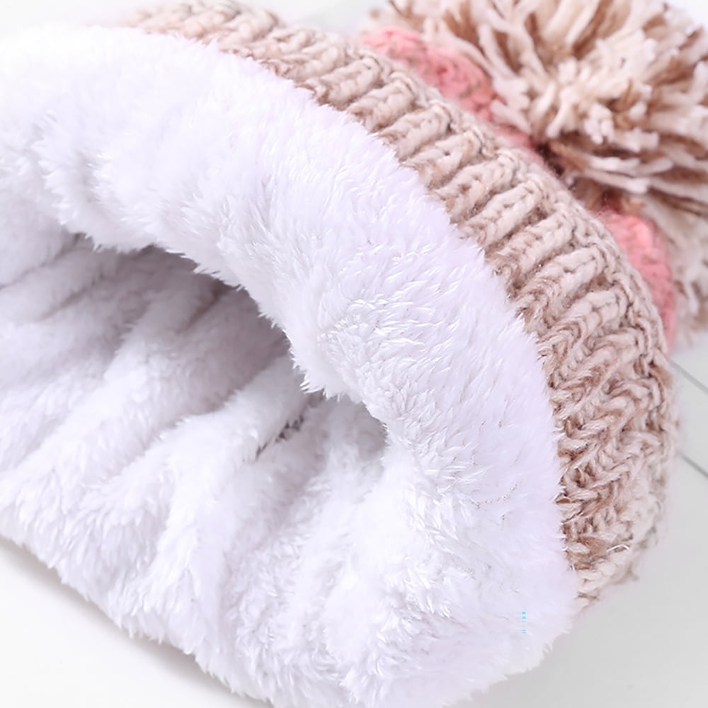 Wireless Beanie Hat Headphones | Music Winter | Knit Stereo Headphone Cap Women Soft Hat with Pompon | for Skiing