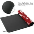 thumbnail image 6 of Red White Christmas Mouse Pad 35.4 X 15.7 Inch XXL Xmas Tree Holiday Extended Large Gaming Mousepad Keyboard Desk Mat Non-Slip Rubber Base Stitched Edges for Home Office, 6 of 6