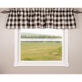 thumbnail image 2 of Buffalo Check Black and Buttermilk 72" x 15.5" Lined Cotton Valance by Raghu, 2 of 3