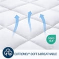 thumbnail image 4 of COOKEY Twin Mattress Topper, Quilted Fitted Mattress Protector with Deep Pocket, Breathable and Comfortable Mattress Pad, 39x75 Inches, 4 of 7