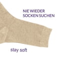 thumbnail image 2 of Oat strip stack socks solid cotton tube socks, 2 of 5