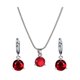 thumbnail image 1 of Jumpingount Conjuntos de joyas para mujer Pendientes de plata ligeros y cómodos, elegantes y ecológicos Ropa, zapatos y accesorios Miscelánea rojo, 1 of 6