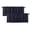 Deep Ocean, variant on Aiking Home Rod Pocket Faux Linen Textured Semi-Sheer Window Curtain Valances (Set of 2, 56"x16" Each Panel, Mandarin)