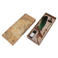 thumbnail image 1 of Trousse de Stylos de Caligraphie, Rétro Élégant Résistant à l'Usure, Ensemble de Stylos à Plumes à Multiples Embouts de Rechange pour la Maison pour l'École pour le Bureau Vert, 1 of 8