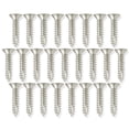 thumbnail image 3 of Cauldham Satin Nickel Wood Screws #9 x 1 Inch for Door Hinges - 25 pack, 3 of 7