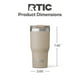 thumbnail image 5 of Vaso RTIC de acero inoxidable aislante con revestimiento de cerámica de 20 onzas, 5 of 6