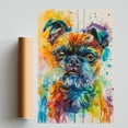thumbnail image 2 of Brussels Griffon Dog Art Print Poster, Wall art Painting Decor Brussels Griffon Dog Decor Artwork For Bedroom Living Room Bathroom Decor, 2 of 6