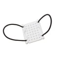 thumbnail image 4 of Lightweight Nylon-Fiberglass Dive Weight Retainer Plate - Secure Pyramid Anchor Points, 2 Durable Latex Elastic Cords, Easy BCD Webbing Installation - 8.4x7.4x1cm, 43g, White, 4 of 6
