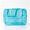 Sky blue, variant on Clear Large Zipper Cosmetic Pouch, Travel Makeup Bag, PVC Toiletry Organizer for Bathroom and Travel (Clear)