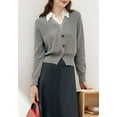 thumbnail image 3 of Camicover  Cotton Classic Detachable Dickey Collar Half Shirts Blouse False Collar Top for Women Girls Outfits, 3 of 7
