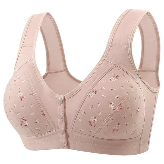 Women's Fashionable Front Anti Sagging Back Shaping Wireless Bra Casual Everyday Comfort Bra Plus Size