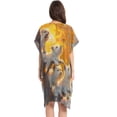 thumbnail image 3 of BZSMCE Women Creatively Westies in The Fall Foliage Print Beach Cover-ups Size:S-2XL, 3 of 7