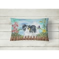 thumbnail image 2 of Carolines Treasures CK1219PW1216 Papillon Spring Canvas Fabric Decorative Pillow  12H x16W multicolor, 2 of 3