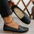 thumbnail image 6 of YLYL Women's Orthopedic Loafers PU Leather No Slip Lightweight Casual Slip on Business Work Shoes, 6 of 9