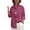 Pink, variant on Omexry Plus Size Tops Women Turn Down Collar Long Sleeve Oversized Big Button Decor Casual Loose Solid Color Shirt Black S