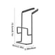 thumbnail image 3 of Organizador de esponjas de metal inoxidable | Soporte para grifo de fregadero | Estante de hierro con drenaje para encimera de cocina, cepillo para platos, soporte para esponja, barra de baño, 3 of 5
