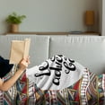 thumbnail image 3 of Adventure Soft Flannel Fleece Throw Blanket, Backdrop with Geometric Motifs and Hand Writing Old Fashioned Style, Cozy Plush for Indoor and Outdoor Use, 50" x 60", Multicolor, by Ambesonne, 3 of 5