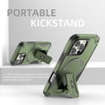 thumbnail image 2 of for iPhone 16e Phone Case, [Built-in Invisible Kickstand] [Compatible with MagSafe] Heavy Duty Shockproof Anti-scratch Anti-fall Magnetic Phone Case Cover for iPhone 16e,Armygreen, 2 of 7