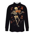 thumbnail image 4 of Awdenio Mens Shirts Long Sleeve Cute Halloween Shirts Print Casual Vintage Classic Golf Shirt, 4 of 8