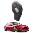 thumbnail image 4 of 2X Car PU Gear Shift Knob Cover for Focus Fiesta Escape 2012-2016 Transit C-Max Red Line, 4 of 7