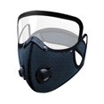 thumbnail image 4 of amagogo Cycling Face Mask Mesh Mask Detachable Universal Full Face Cover with Eye Shield Navy, 4 of 10