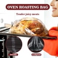 thumbnail image 3 of 20Turkey Roasting Bags - 21.7 inches x 23.6 inches, Large Oven Turkey Cooking Bags, Juice Lock Design, Delicious Turkey - Microwave Safe, Thanksgiving and Christmas Essentials (2 Packs), 3 of 7