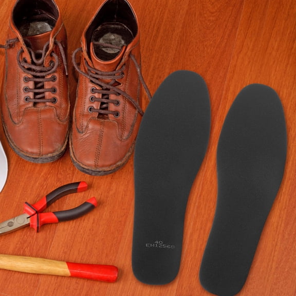 PTOOTP Black Manganese Steel Shoe Inserts Protective Anti-Nail Insoles for Daily Use 1 Pair Footwear Accessories