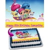Shimmer and Shine Edible Cake Image Topper Personalized Picture 1/4 Sheet (8"x10.5")