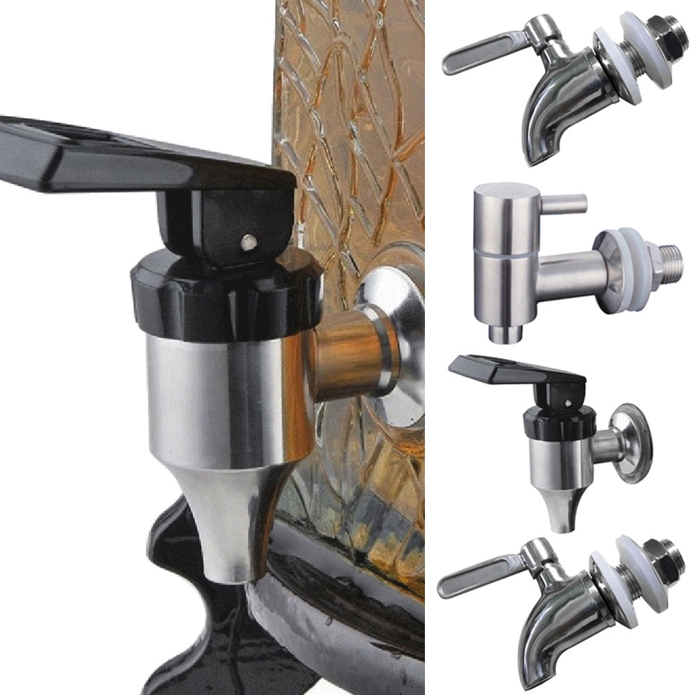 1 Handle Beverage Faucet With Push Style Spigot Polished Stainless Steel Finish For Water Dispenser Systems Silver 26ph033287 - View #12