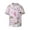 No Drama Llama, variant on Oil Paintings of Elephants Men's Loose Fit Cuban Collar Short-Sleeve Shirt with Button-down and Chest Pocket for Everyday Wear Outings - X-Large