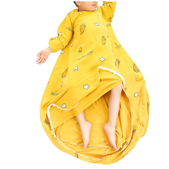 Bixock Toddler Cotton Sleepwear Kids Loungewear Set Children Sleepwear Sack Onesie Print Layer Wrap Light Newborn Indoor Outfit