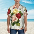 thumbnail image 2 of Xecao Vintage Bike Flower Butterfly print Hawaiian shirt - a stylish short-sleeve button-down for men, perfect for casual beach and tropical outings., 2 of 9