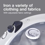 Proctor Silex Clothing Iron, Steam Iron for Clothes with Nonstick Soleplate, White