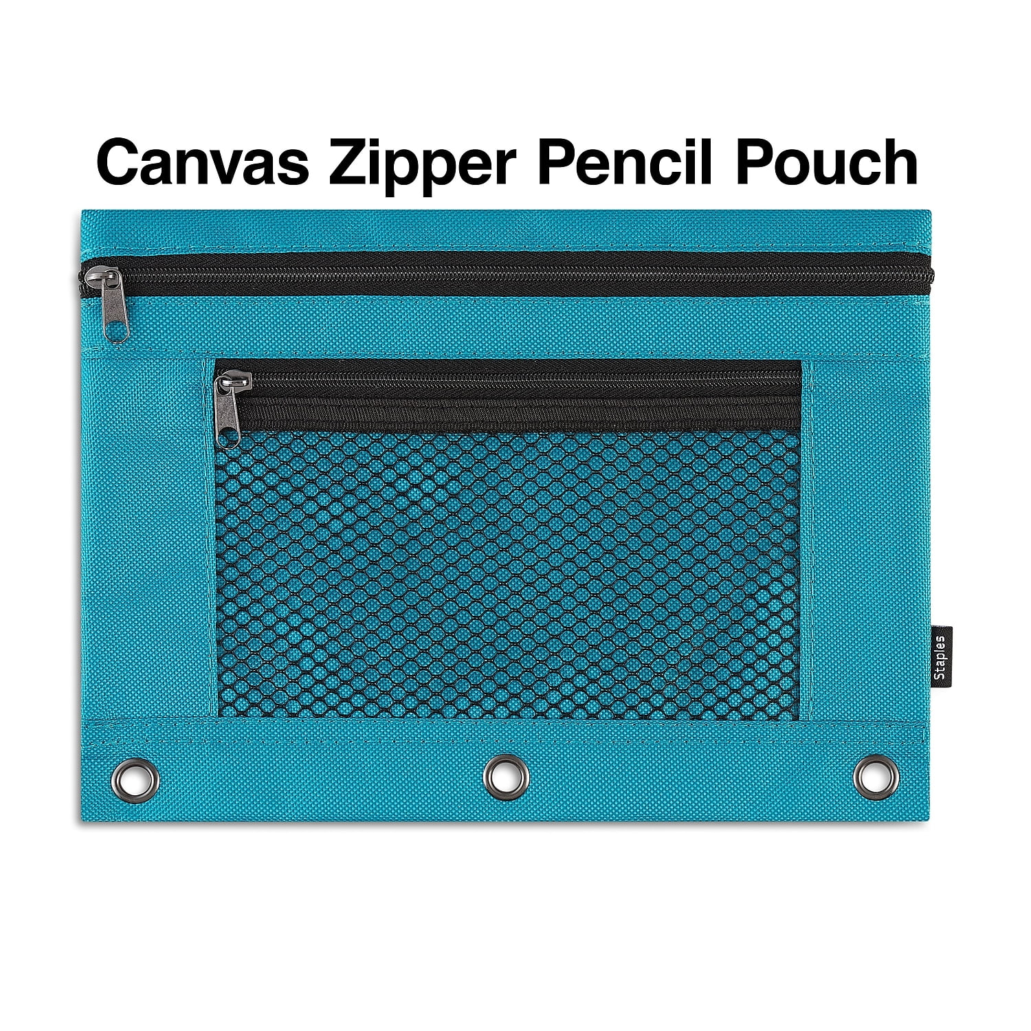 Staples Pencil Pouch Assorted Colors 53276