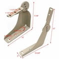 thumbnail image 4 of Misty Harbor Pontoon Boat Folding Seat Hinges J-1551-MS | Moonstone (Set of 2), 4 of 4