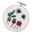 thumbnail image 1 of veasfak Handmade Embroidery Needlepoint Crafts With Embroidery Hoop, Color Threads, EC002, 1 of 9