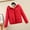 Red, variant on Black and Friday Clothing Sales Idoravan Women's Quilted Puffer Coat,Women's Loose Casual Thickened Warm Short Cotton Jacket Long Sleeved Cotton Jacket Navy M
