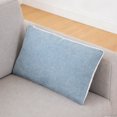 thumbnail image 3 of GOOHOCHY Funda Decorativa De Lino Azul Para Almohadones De Sofá Con Fácil Mantenimiento, 3 of 6