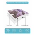 thumbnail image 5 of Purple Tropical Leaves Twin XL Size Down Alternative Comforter, Lightweight Comforter Quilt Bedding Set with Pillow Shams Simple Watercolor Palm Plants All Seasons Bed Comforter Duvet Insert 68"x98", 5 of 7