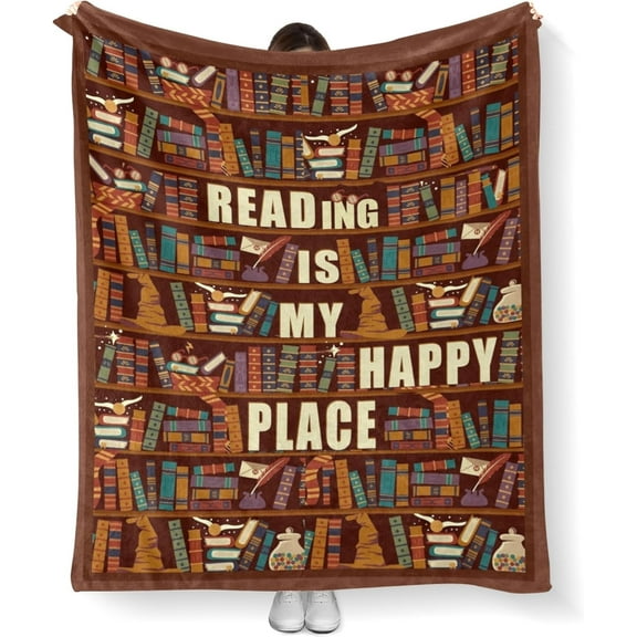 Book Lovers Gifts, Book Lover Gifts for Women, Reading Blanket for Book Lovers, Gifts for Book Lovers, Bookish Gifts, Book Gifts for Readers Women Birthday, Christmas, Book Lover Blanket Throw 60"x50"