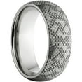 thumbnail image 3 of 8mm Half-Round Titanium Ring with a Laser Snake Skin Pattern, 3 of 3