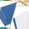 thumbnail image 4 of 4 Pack A6 Notebook, A6 Journal Mini Notebook Pocket Kraft Memo Notepads Lined Sketchbook Small 3.5x5.5 Inch 30 Sheets for Men Women Office Supplies Purse Travelers, Dark Blue, 4 of 6